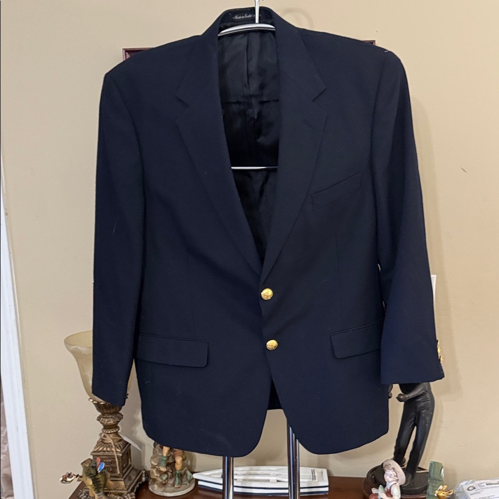 Wimbledon Classic Dark Blazer with Gold Accents